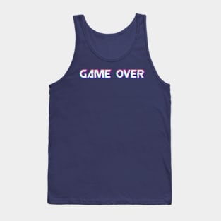 Game Over Glitch - Blue Tank Top